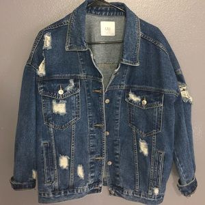 SOLD💕Oversized Jean Jacket